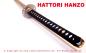 Preview: KILL-BILL Samurai Schwert mit 12-mal gefalteter Damaststahl Klinge "Hattori Hanzo"
